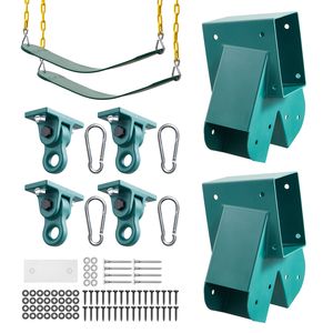 Heavy-Duty A-Frame Swing Set <b>Hardware</b> with 2 Swing Brackets 2 Seats 4 Hangers for Playground Use - Product Image 1