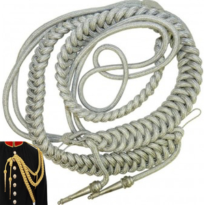 Cordon Aiguillette Cérémoniel Britannique Doré Tressé avec Métal – Cordons d'Uniforme Classiques - Product Image 2