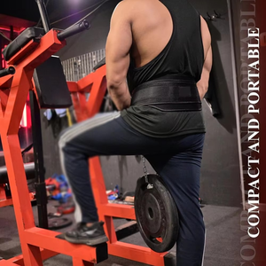 Cinturón de Levantamiento de Pesas con Cadena, Acolchado de Neopreno, Hebilla Ajustable, Resistente, Transpirable y Personalizable - Product Image 6