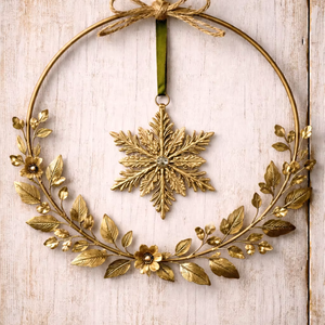 Guirlande en métal, ornement suspendu de Noël - Product Image 1