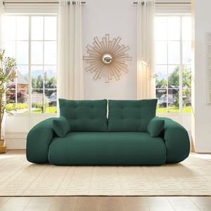 Divano Letto Pieghevole Multifunzionale 3 in 1 da 200 cm in Tessuto Teddy e Schiuma, per Umani e Cani, Letto Pigro - Product Image 4