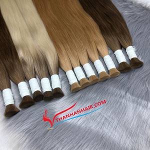 Extensions de cheveux vietnamiens vierges 100% de haute qualité en gros pointe d'approvisionnement en vrac de couleur personnalisable - Product Image 4
