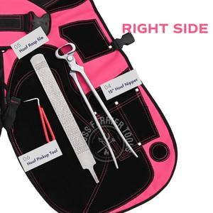 Kit de Herramientas para Herradores Equinos para el Recorte y Acabado de Pezuñas con Cuchillo de Pezuña de Bucle, Alicates Largos para Pezuñas, Lima de Pezuñas, Martillo para Clavos - Product Image 5