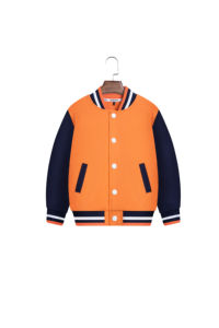 Chaqueta Varsity OUMUREN para Hombre, Casual, Negra y Gris, con Botones al Frente, para Otoño, Corte Regular, Material de Poliéster y Algodón - Product Image 3