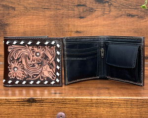 Nouveaux portefeuilles de luxe en cuir usiné à la main de qualité de designer portefeuilles courts et minces en cuir de vachette personnalisés fentes pour cartes RFID sacs à main pour hommes - Product Image 6