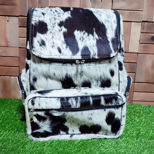 Cowhide Leather <b>Backpack</b> School Bag Custom Design <b>Student</b> Travel <b>Backpack</b> Hot Selling Handmade - Product Image 2