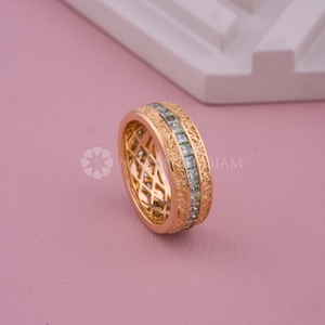 Trendy Design Lab Grown Diamond <b>Ring</b> Radiant Cut Diamond <b>Ring</b> for Men's with IGI Certified & VVS Clarity from <b>Indian</b> Supplier - Product Image 5
