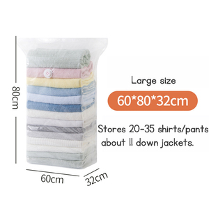 Bolsa de Almacenamiento al Vacío para Viaje, Sin Necesidad de Bomba, Organizador de Ropa, Sellador al Vacío - Product Image 4