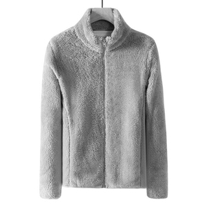 Women's New Style Mid-Length Denim Blazer Jacket Autumn Winter Casual <b>Zipper</b> Washed Button Lapel Top Frayed Edges Holes Solid - Product Image 6