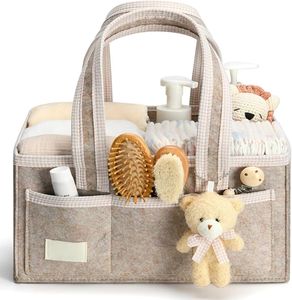 Fábrica al por mayor portátil fieltro pañal Caddy organizador <span class=keywords><strong>para</strong></span> nuevos regalos <span class=keywords><strong>de</strong></span> mamá, recién nacido bebé esencial debe tener - Product Image 1