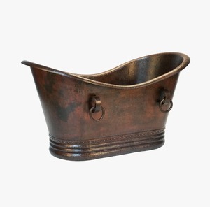 Bañera de Cobre Hecha a Medida, Bañera Artesanal para Interiores Modernos y Clásicos al Mejor Precio - Product Image 1
