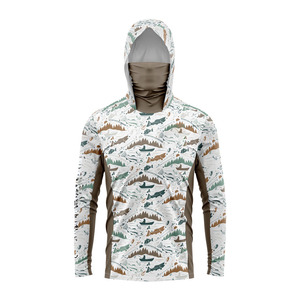 Activewear Outdoor Performance Plus Size Fishing Hoodie Cooling OEM ODM Summer UPF 50 Breathable Quick Dry - Product Image 5
