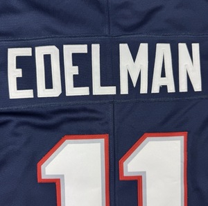 TOPSHOW Patriot 11 de Alta Calidad # Camisetas Personalizadas de Fútbol Americano EDELMAN, Edición Limitada, Logotipo Frontal Cosido, Secado Rápido, 100% Algodón - Product Image 6