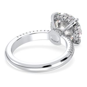 Anillos de compromiso REYES de diseño elegante en oro sólido de 14K con diamantes cultivados en laboratorio CVD para mujer, regalo de boda de lujo, anillos de joyería fina. - Product Image 4