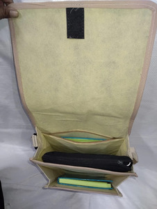 Bolso Bandolera de Yute con Diseño Estampado, Bolso de Hombro Moderno para Damas - Product Image 3