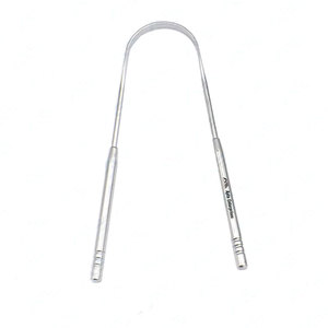 Instruments chirurgicaux dentaires en acier inoxydable, gratte-langue ergonomique en forme de U, équipements dentaires, instruments dentaires - Product Image 1
