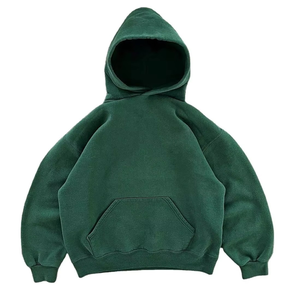 Sudadera con Capucha Lisa de Alta Calidad Sin Cordones, Sudadera Corta para Hombre, Sudadera Personalizada de Algodón Oversize con Hombros Caídos, Estilo Urbano - Product Image 2