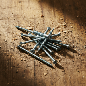 Tornillo para Madera de Acero al Carbono Marca PDC, Rosca Gruesa, Punta Afilada, Óxido Negro, Métrico/Pulgada, Clase 4, Alta Resistencia, Buen Precio - Product Image 1