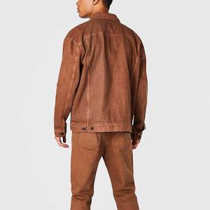 <b>Custom</b> Design & Logo Apparel Clothing Sun Faded Boxy Jeans <b>Jacket</b> Distressed Low Price Vintage Boxy Embroidered <b>Denim</b> <b>Jacket</b> - Product Image 2