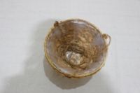 Panier suspendu en jacinthe d'eau, tissé à la main, naturel, écologique, pour la maison et le jardin, pot à fleurs