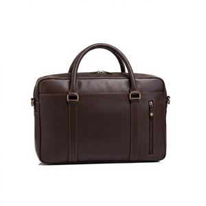 Sacoche pour ordinateur portable en cuir véritable imperméable, légère, style professionnel, pour homme, usage quotidien, sacoche pour tablette, vente chaude - Product Image 1