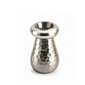 Stainless Steel Incense <b>Burner</b> with Ribbed Design Aromatherapy Use All-Season - Product Image 4