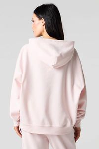 Nuevo Diseño, Servicio OEM, Sudadera con Capucha Personalizada para Mujer, Estilo Holgado con Hombros Caídos, Bordado Chenille, Sudadera de Invierno para Mujer al por Mayor - Product Image 2