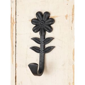 Handmade Rose Flower Iron Wall <b>Hook</b> Decorative Metal Coat Rack 5-<b>Hook</b> Shabby Chic Floral Hanger for Towel Hat Key Home Decor - Product Image 3