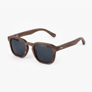 Eco-Friendly Square Natural Wooden <b>Sunglasses</b> <b>Men</b> Polarized Handcrafted Luxury Wood Frame Sun Glasses Custom Logo Wholesale - Product Image 1