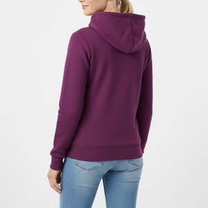 Sudadera con capucha de poliéster/algodón para mujer, OEM/ODM, con cremallera, peso pesado 440 g/m², corte holgado, colores personalizados, estilo urbano, transpirable, para invierno, venta al por mayor - Product Image 6