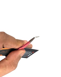 Servicio OEM de impresión Logo Nano Grip Pinzas de microfibra para pestañas 45 60 75 90 grados de volumen Extensión de pestañas Pinzas de puntas de fibra - Product Image 5