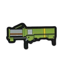 Patch PVC léger personnalisé avec logo en caoutchouc 3D et bordure Merrow adhésive pour chapeaux et vêtements – Collection 2026 - Product Image 5