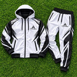 Wholesale Custom Sublimation <b>Tracksuit</b> for Sports Teams Personalized Training Jacket and Pants Set Breathable Athletic Sports - Product Image 6