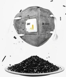 Mascarilla Respiratoria Desechable 3M 9541V con Clasificación KN95, Válvula de Respiración, 5 Capas de Tela No Tejida, Protección Contra Vapores Químicos y Polvo de 10 Micras - Product Image 2