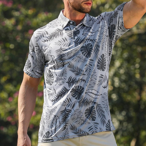 Casual Fashion Mens for Shirts Custom Soft Polyester Short Sleeve Golf for Digital Print Pocket Design for Branding Retail - Product Image 4