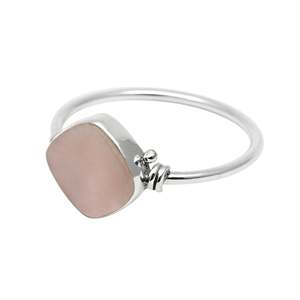 Brilliant Cushion Cut Pink <b>Opal</b> Gemstone <b>Ring</b> Available With 925 Sterling Silver Stamp Classic Handmade Bohemian Jewelry - Product Image 1