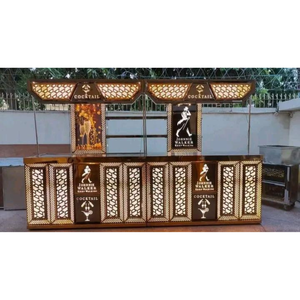 Mostrador decorativo para buffet de catering de bodas en MDF con luz LED - Product Image 6