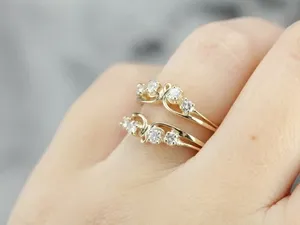 Round Cut Moissanite Engagement <b>Ring</b> 925 Sterling <b>Silver</b> Pave Band <b>Solitaire</b> <b>Ring</b> Luxury Diamond Look Bridal Jewelry - Product Image 2