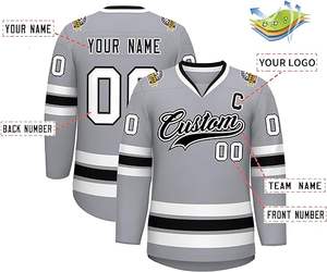 Maillot de hockey sur glace respirant très vendu, 100 % polyester, maillots de sport de qualité supérieure, personnalisation, vêtements de sport, maillot de hockey sur glace - Product Image 1