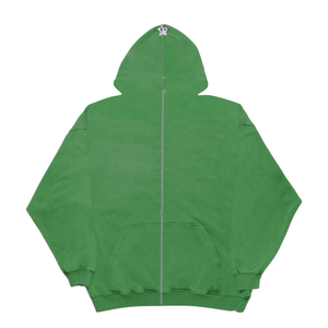 Men's High Quality 100% Cotton Full Zip Hoodie with Digital Printing Screen Printing for Winter Premium Sweatshirts - Product Image 1