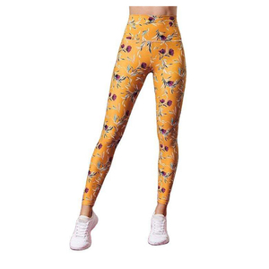 High Waist Plus Size Fitness Wear Plant Pattern <b>Legging</b> Custom Design Digital Printing Workout Sport Women <b>Legging</b> - Product Image 3