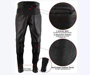 Pantalones de Cuero Vacuno para Hombre, Estilo Urbano, Rectos, de Alta Calidad con Bolsillos, Nueva Llegada, Gran Venta - Product Image 5