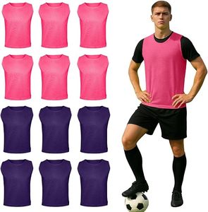 เสื้อกีฬาตาข่ายสีแดงสำหรับฝึกซ้อมฟุตบอล ระบายอากาศได้ดี แบบไม่มีแขน - Product Image 1