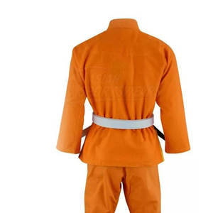 Conjunto de Gi de Judo Naranja Unisex para Adultos, Uniforme de Artes Marciales con Cinturón Blanco y Negro - Product Image 5