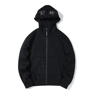 Sweat à capuche zippé Techwear 2026 avec protection pour les yeux – Coton épais sans cordon 100 % coton, streetwear personnalisé pour homme - Product Image 4