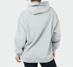 OEM Venta Caliente Lounge Wear Oversize Sudadera con capucha Casual Algodón Fleece Entrenamiento Sudadera Peso Pesado Imprimir Liso Sudaderas con capucha para las mujeres - Product Image 6