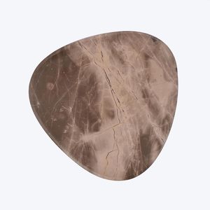 Modern Brown Marble Decorative Tray Natural Stone Catchall Dish Luxury <b>Coffee</b> <b>Table</b> Vanity Organizer Plate - Product Image 5