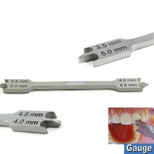 Optitech Healthcare Calibrador de Altura de Bracket Dental QR-7409 3.5 4.0 4.5 5.0 mm Manual Plateado Instrumento Quirúrgico 18 Posiciones de Mandíbula - Product Image 3