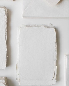 Hojas de Papel de Algodón Hechas a Mano con Borde Decorativo para Invitaciones de Boda, Caligrafía y Arte en Acuarela, Acabado Liso y Texturizado - Product Image 3