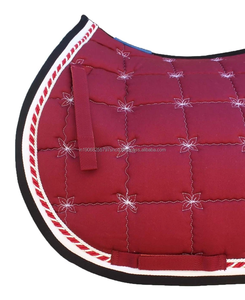 Vente en gros de tapis de selle en coton matelassé anglais tout usage tapis d'équitation profilé équipement équestre pour l'entraînement - Product Image 2